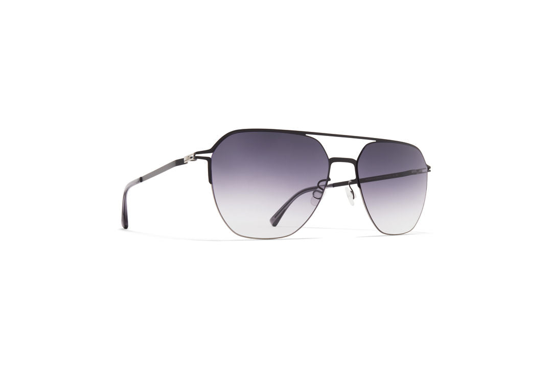 MYKITA AMOS Shiny Silver/Jet Black / Grey Gradient