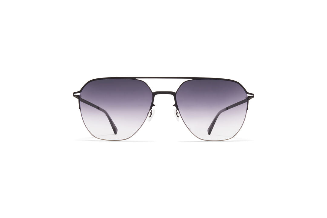 MYKITA AMOS Shiny Silver/Jet Black / Grey Gradient
