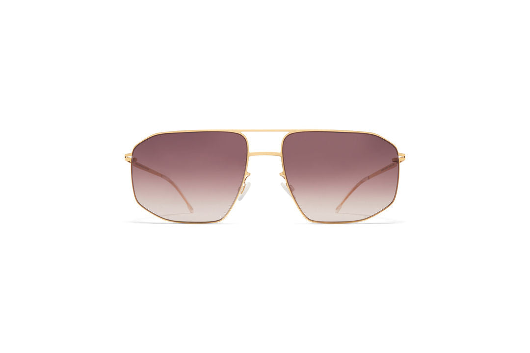 MYKITA SANTERI Glossy Gold / Cedar Brown Gradient