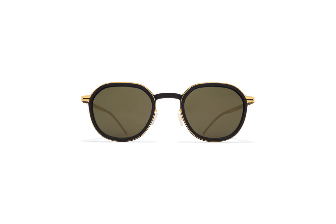 MYKITA BIRCH MH7-Pitch Black/Glossy Gold / Rawgreen Solid
