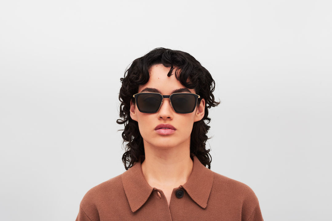 MYKITA EMBERS MH7-Pitch Black/Glossy Gold / Rawgreen Solid