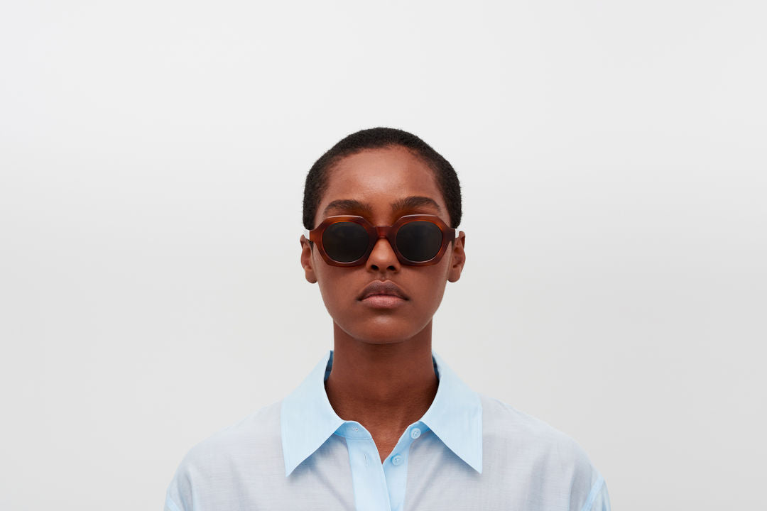 MYKITA TESHI C214-Soft Havana/Shiny Silver / Rawgreen Solid