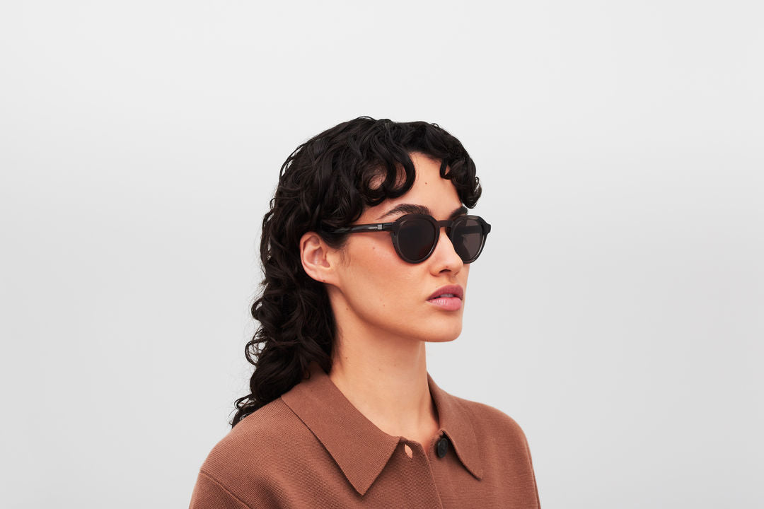 MYKITA KIMBER C159-Clear Ash/Shiny Silver / Brown Solid
