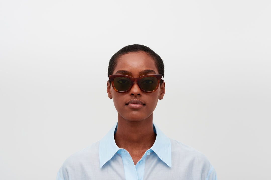 MYKITA LAIMI C214-Soft Havana/Shiny Silver / Euphosgreen Solid