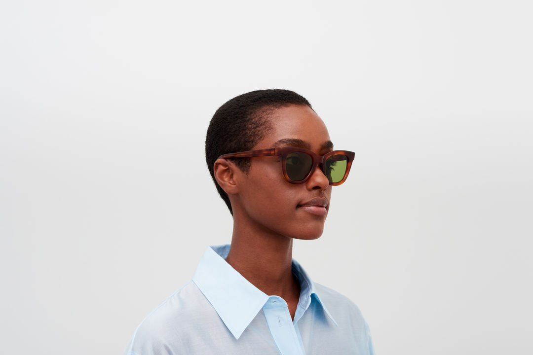 MYKITA LAIMI C214-Soft Havana/Shiny Silver / Euphosgreen Solid