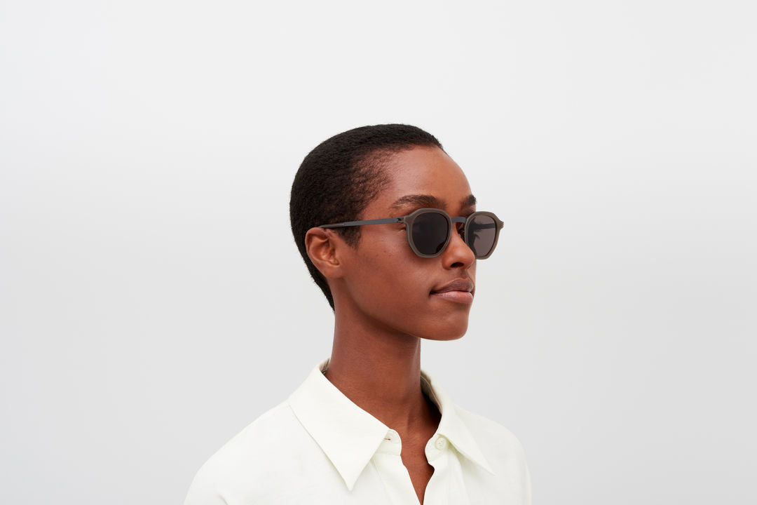 MYKITA SAWYER A100-Storm Grey/Taupe / Brown Solid