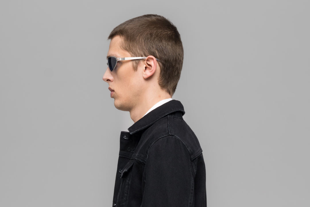 MYKITA BEAR Matte Silver / Cobalt Solid