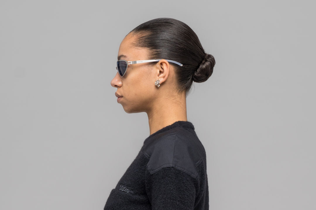 MYKITA BEAR Matte Silver / Cobalt Solid