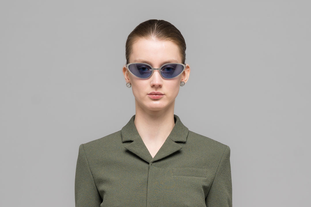 MYKITA BEAR Matte Silver / Cobalt Solid