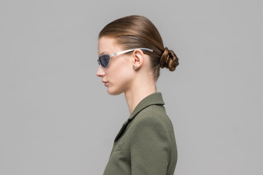 MYKITA BEAR Matte Silver / Cobalt Solid