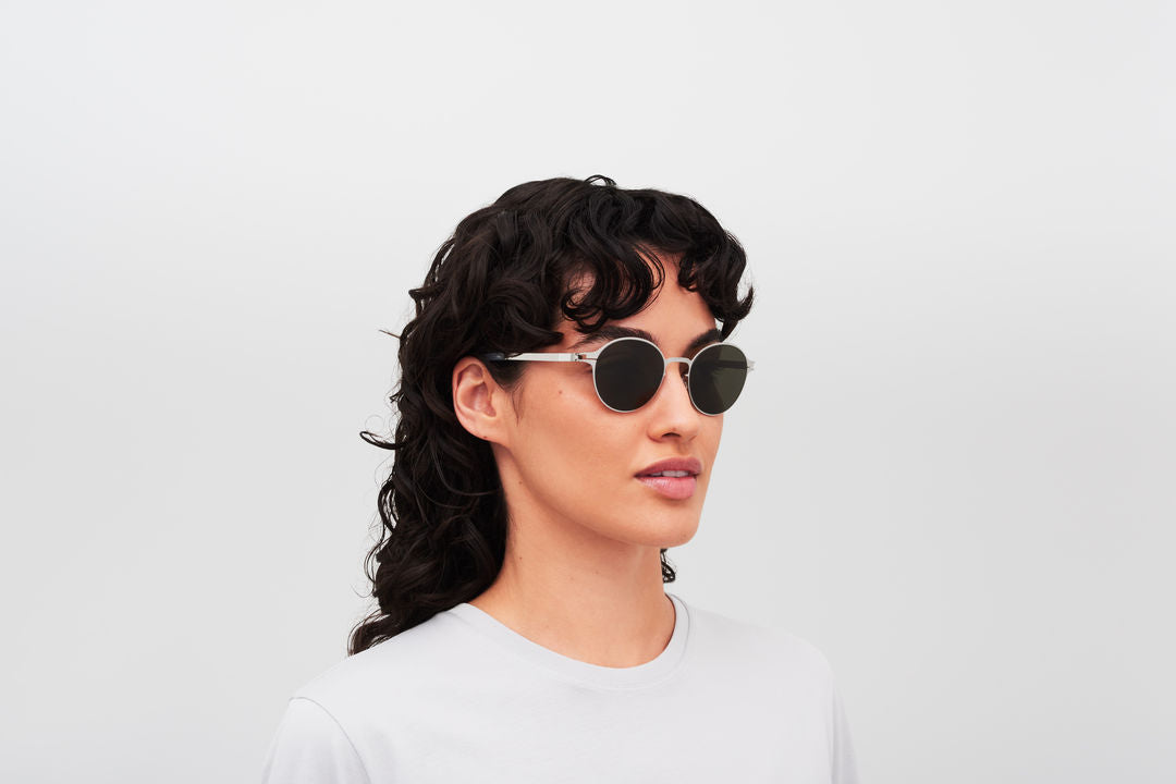 MYKITA WIM Shiny Silver / Rawgreen Solid