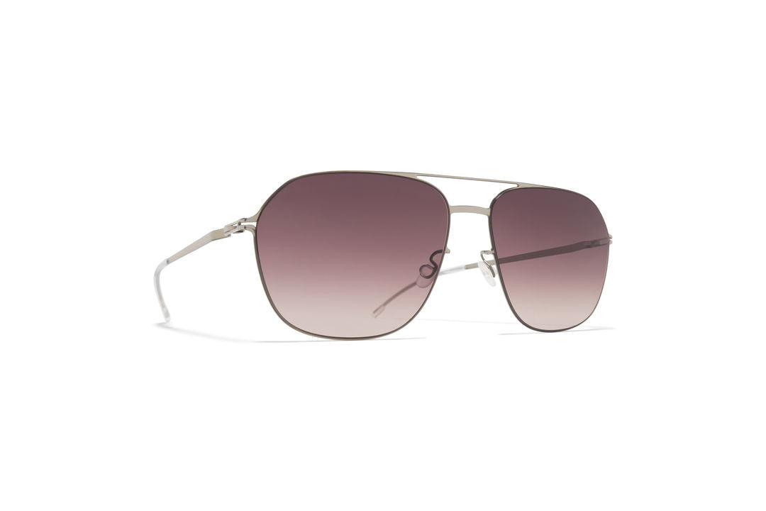 MYKITA LAVEN Pow2-Silver / Cedar Brown Gradient