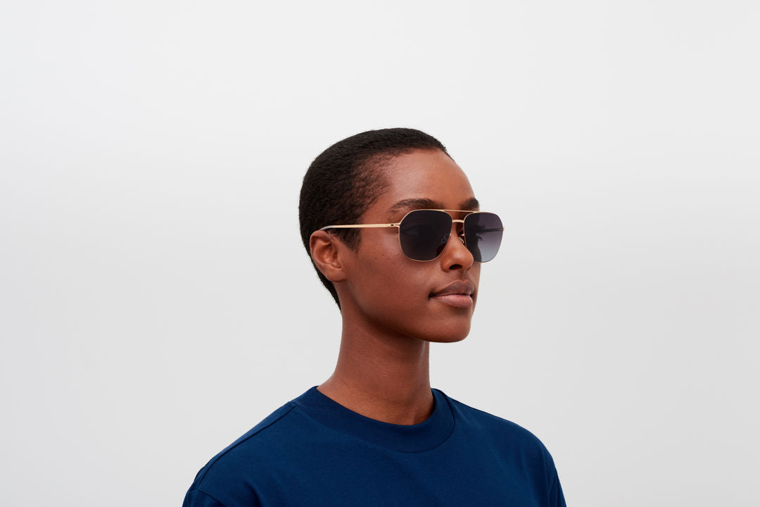 MYKITA LAVEN Pow1-Champagne Gold / Dusk Gradient
