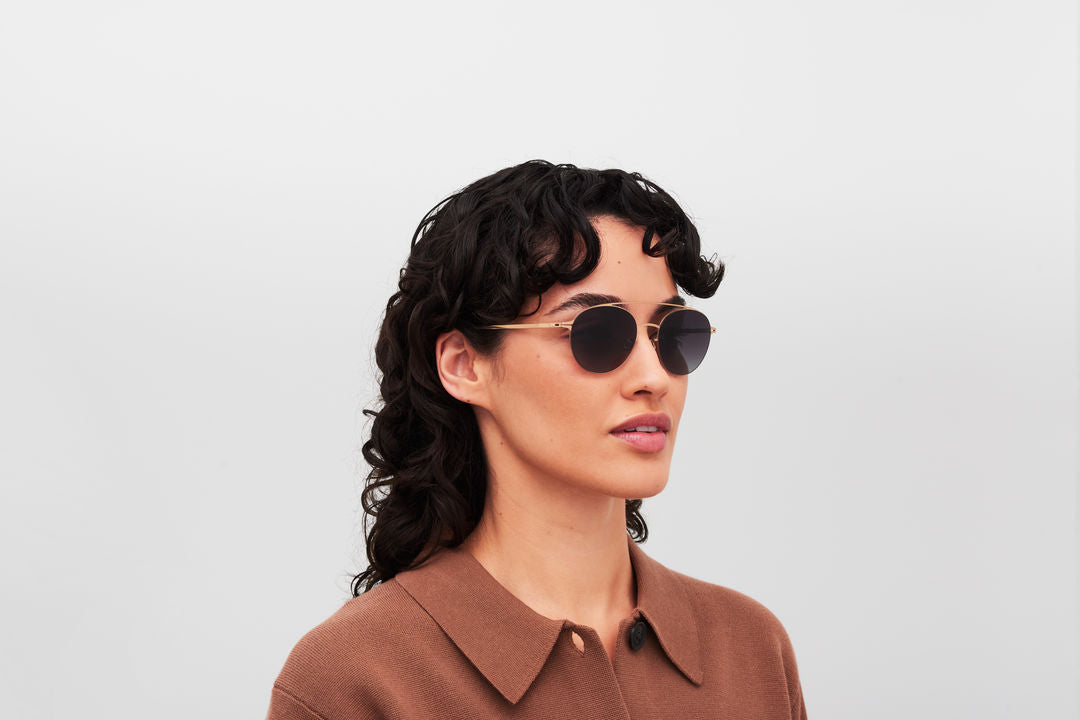 MYKITA REVA Pow1-Champagne Gold / Dusk Gradient
