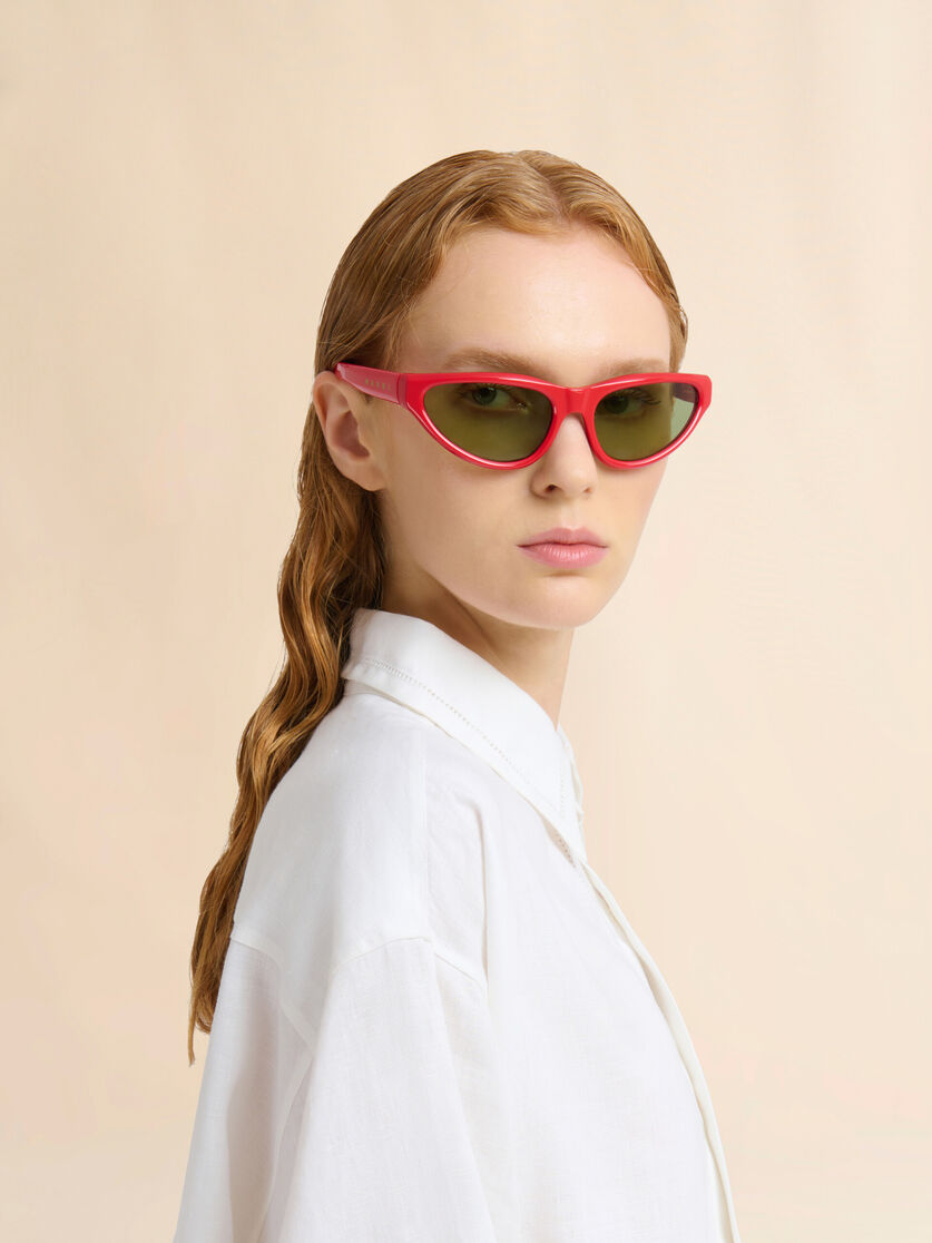 Red Mavericks sunglasses