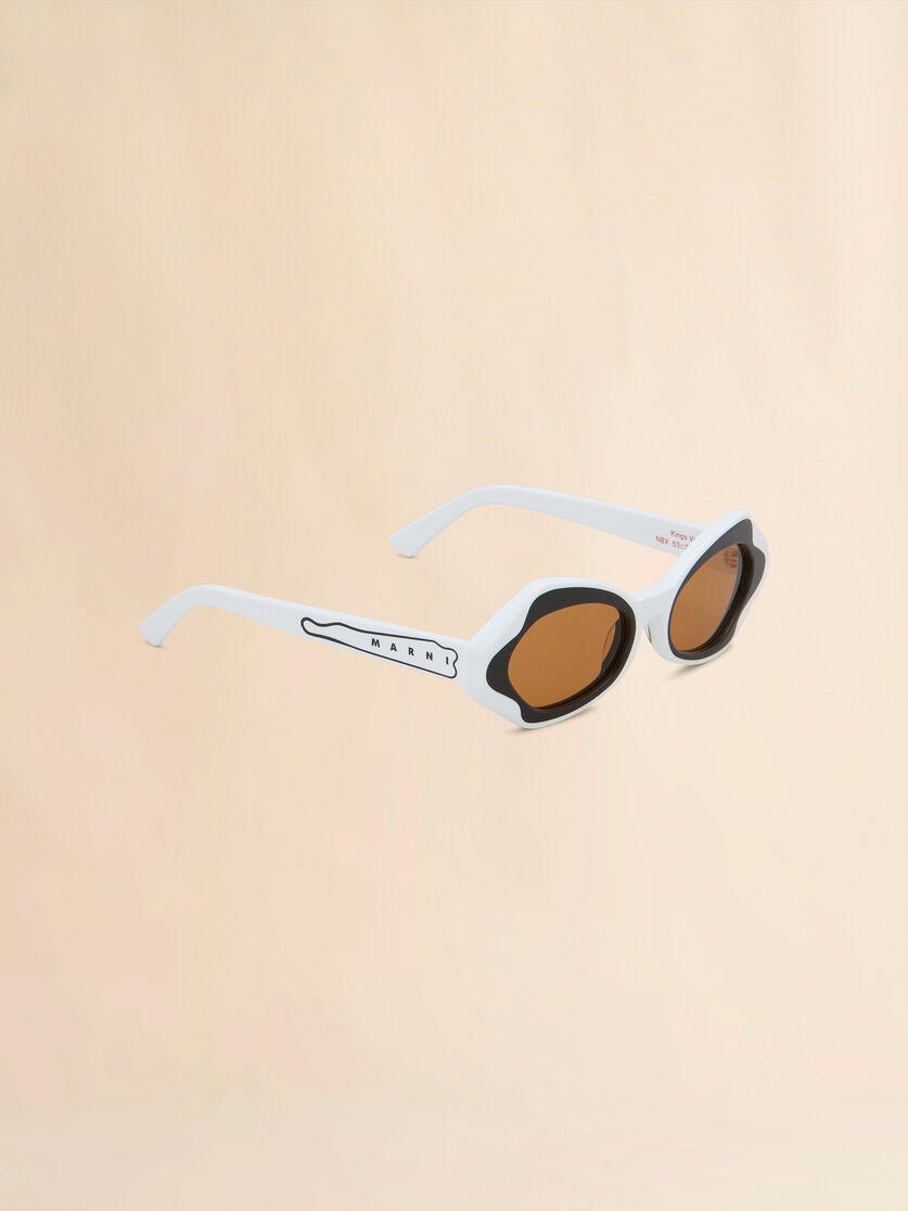 White Unlahand Sunglasses