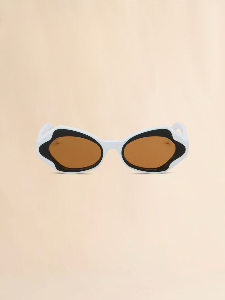 White Unlahand Sunglasses