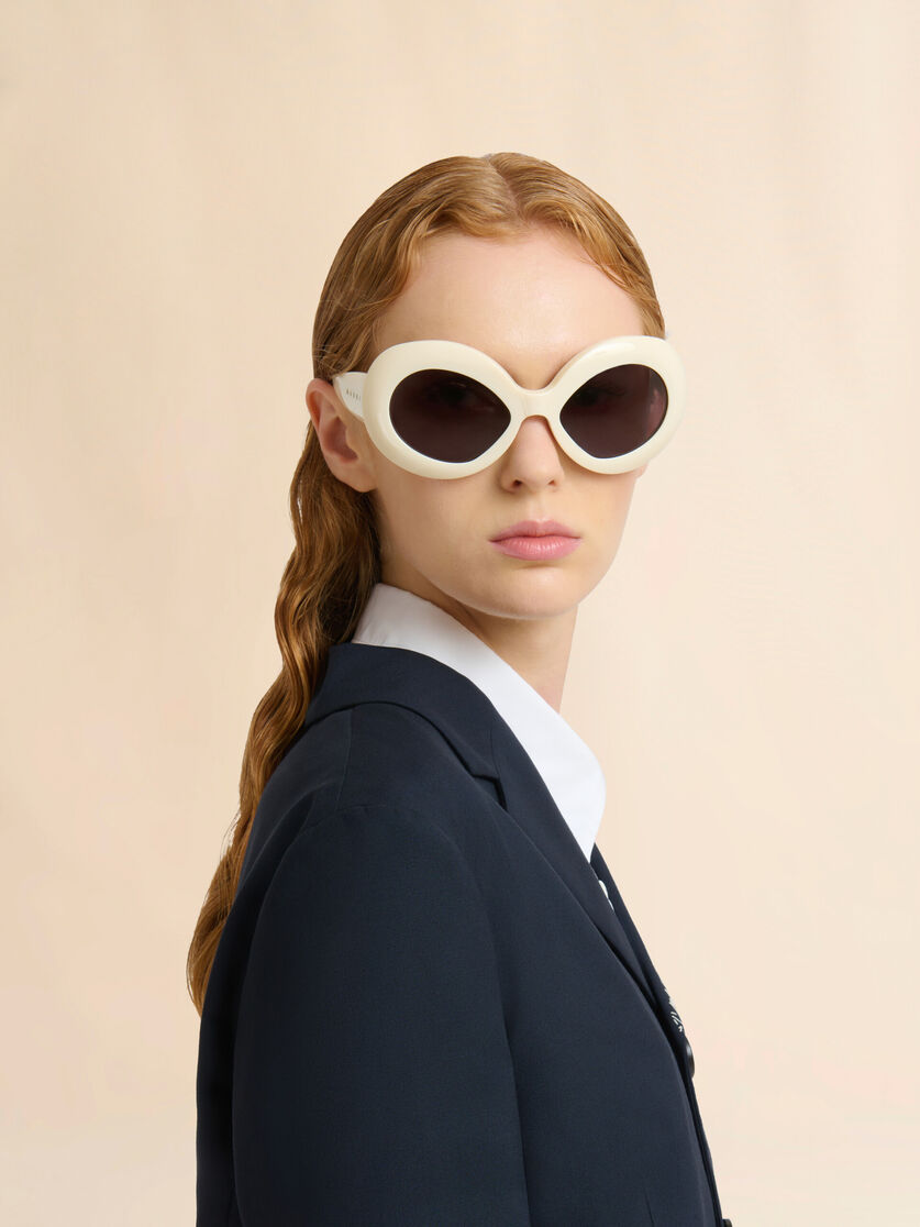 Cream Lake of Fire sunglasses