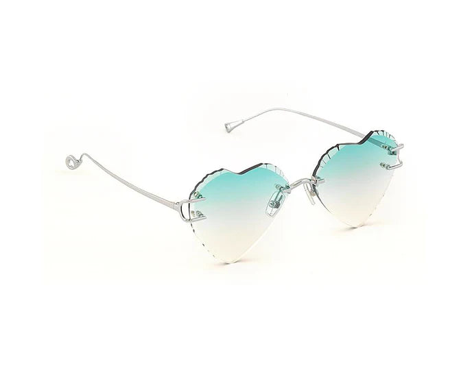 Angle view of EYEPETIZER Acapulco C.1-59 sunglasses showing the temple and gradient lenses.