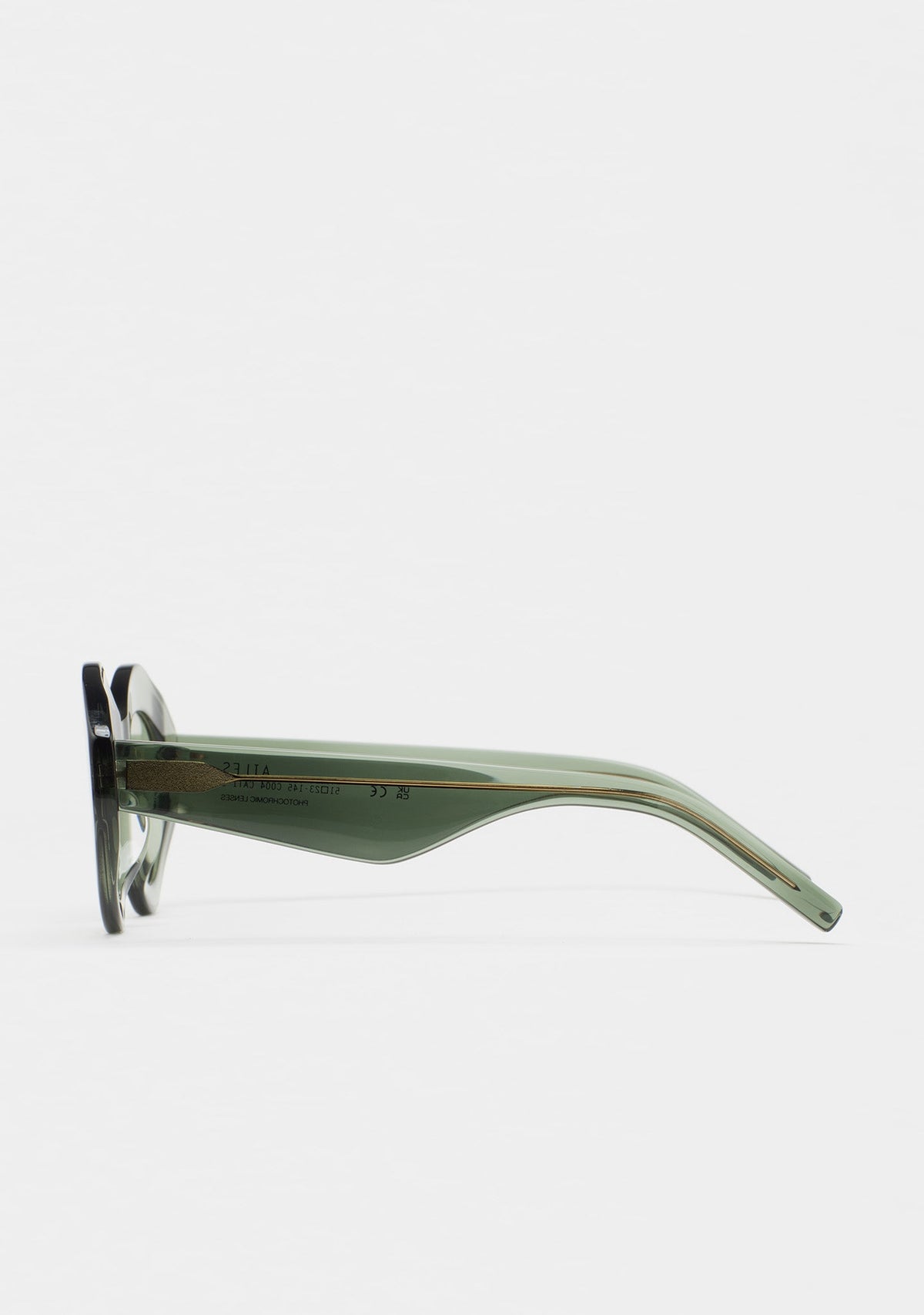 Side profile of KALEOS Ailes 04 sunglasses displaying the left temple.