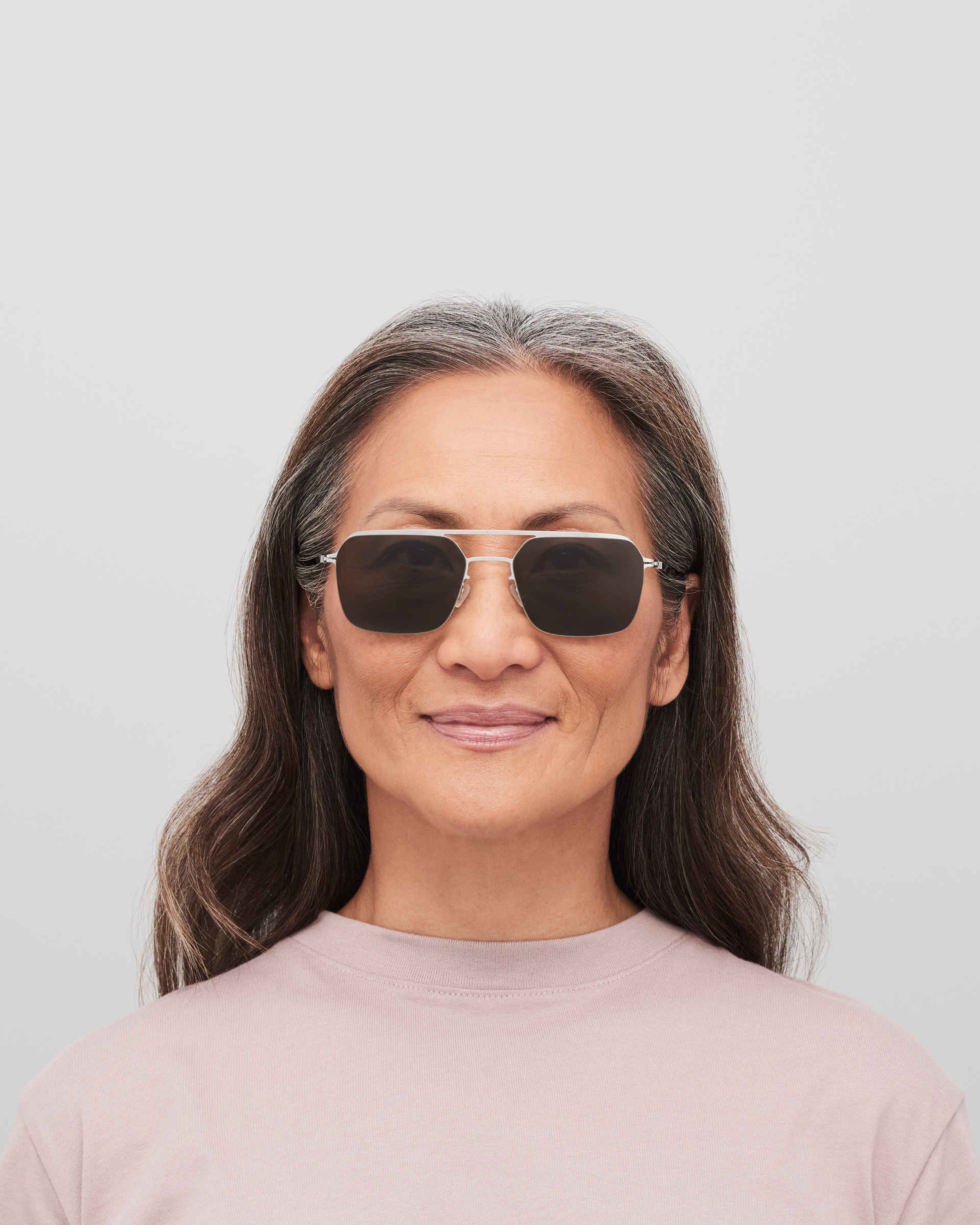 MYKITA ALISTER SHINY SILVER Shiny Silver / Raw Green Solid
