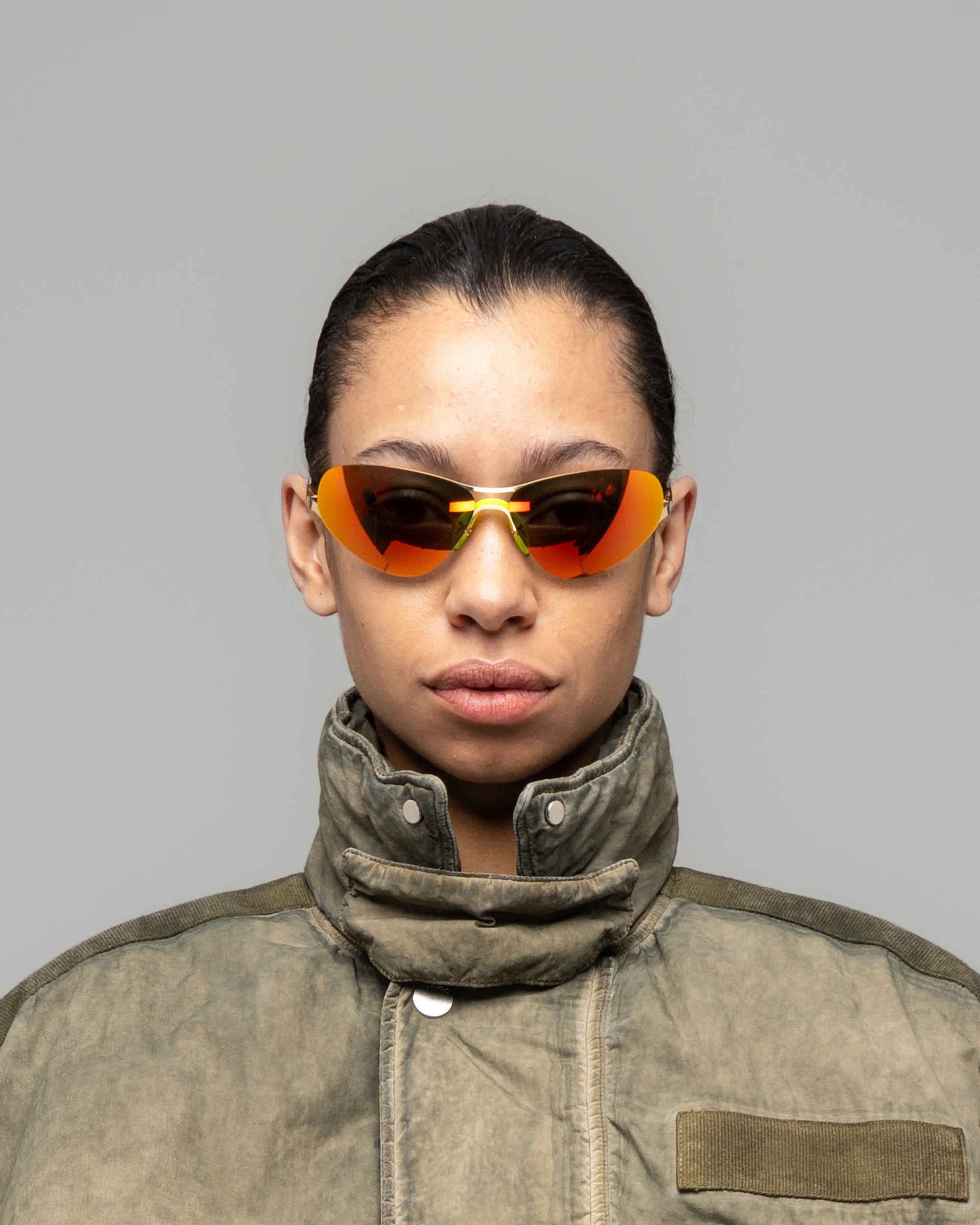 MYKITA ALPINE GLOSSY GOLD Glossy Gold / Orange Flash