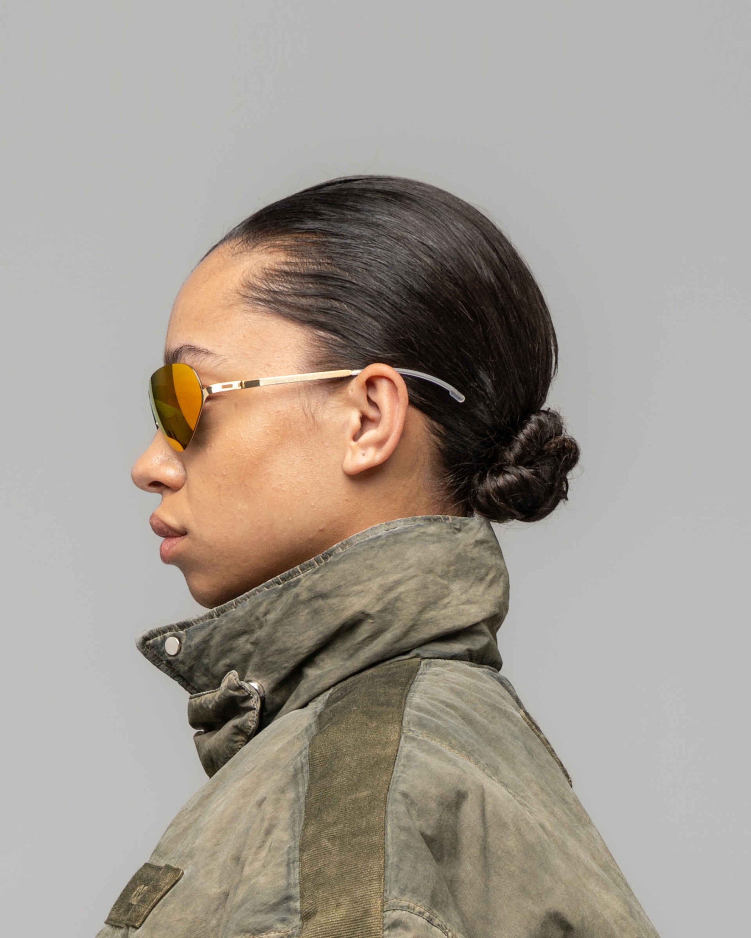 MYKITA ALPINE GLOSSY GOLD Glossy Gold / Orange Flash