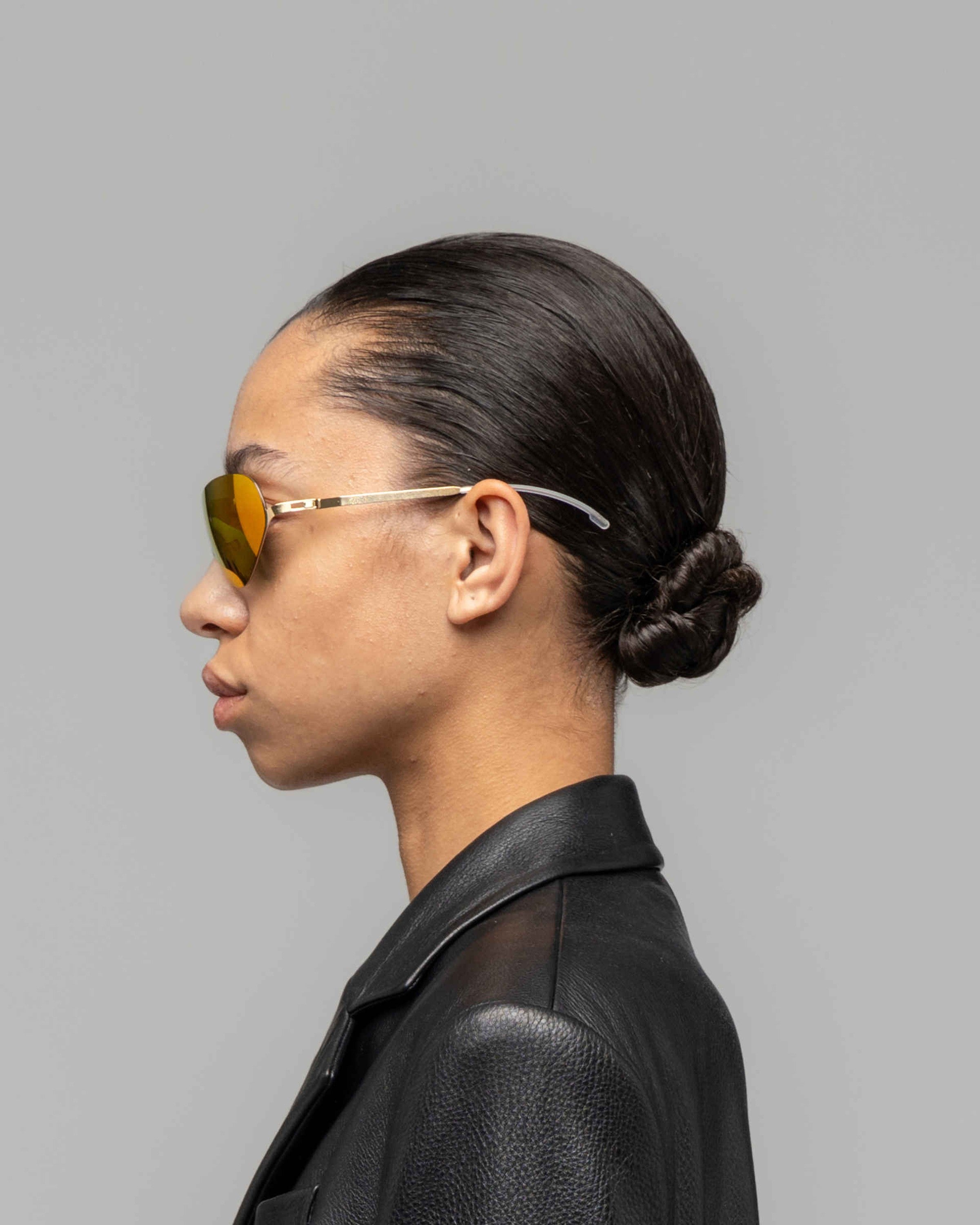 MYKITA ALPINE GLOSSY GOLD Glossy Gold / Orange Flash