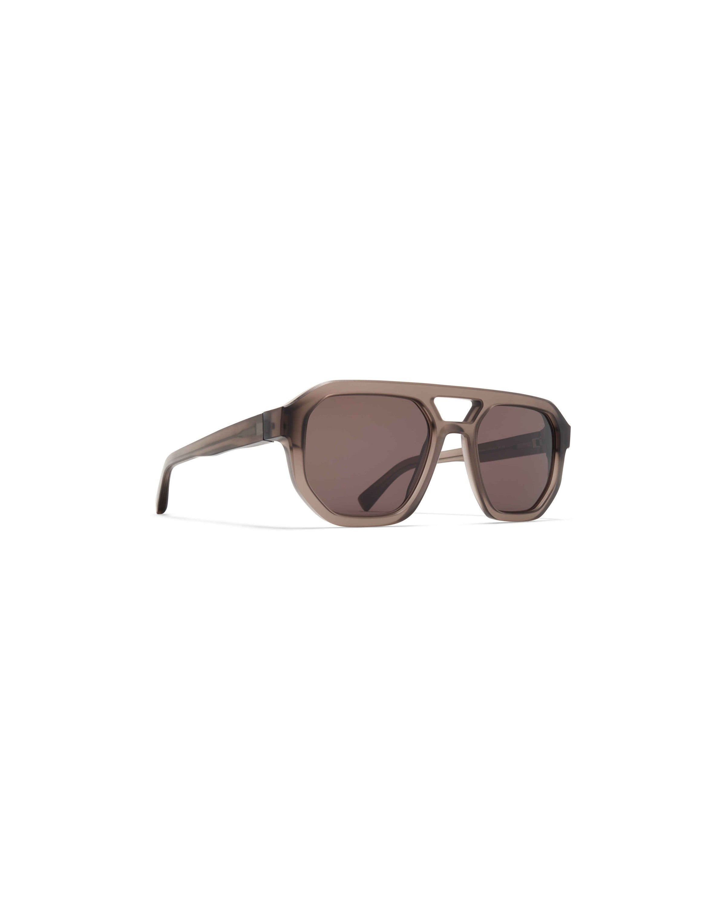 MYKITA AMARE C181 CHILLED RAW CLEAR ASH/SIL Chilled Raw Clear Ash/Sil / Brown Solid