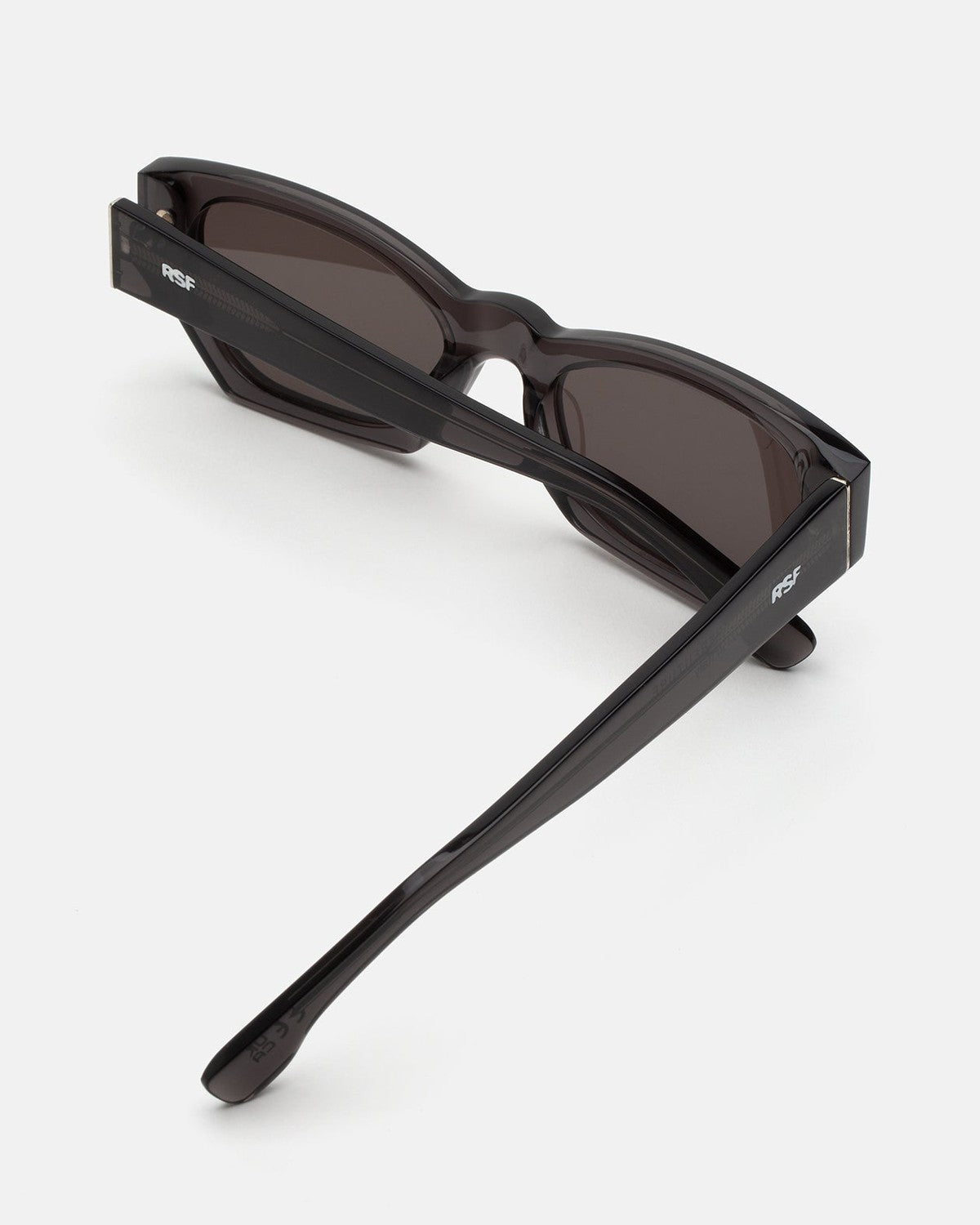 Overhead view of RETROSUPERFUTURE Amata Estate Liquirizia sunglasses with extended temples.