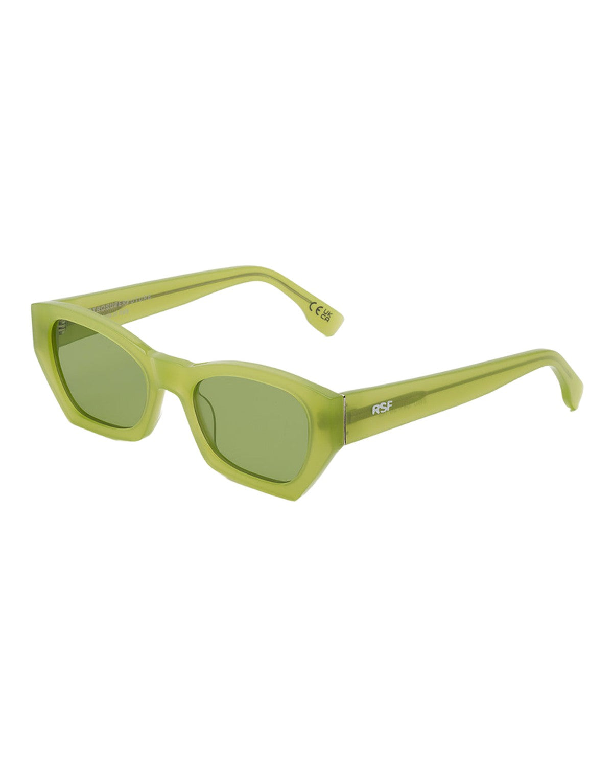 Angle view of RETROSUPERFUTURE Amata Estate Menta sunglasses.
