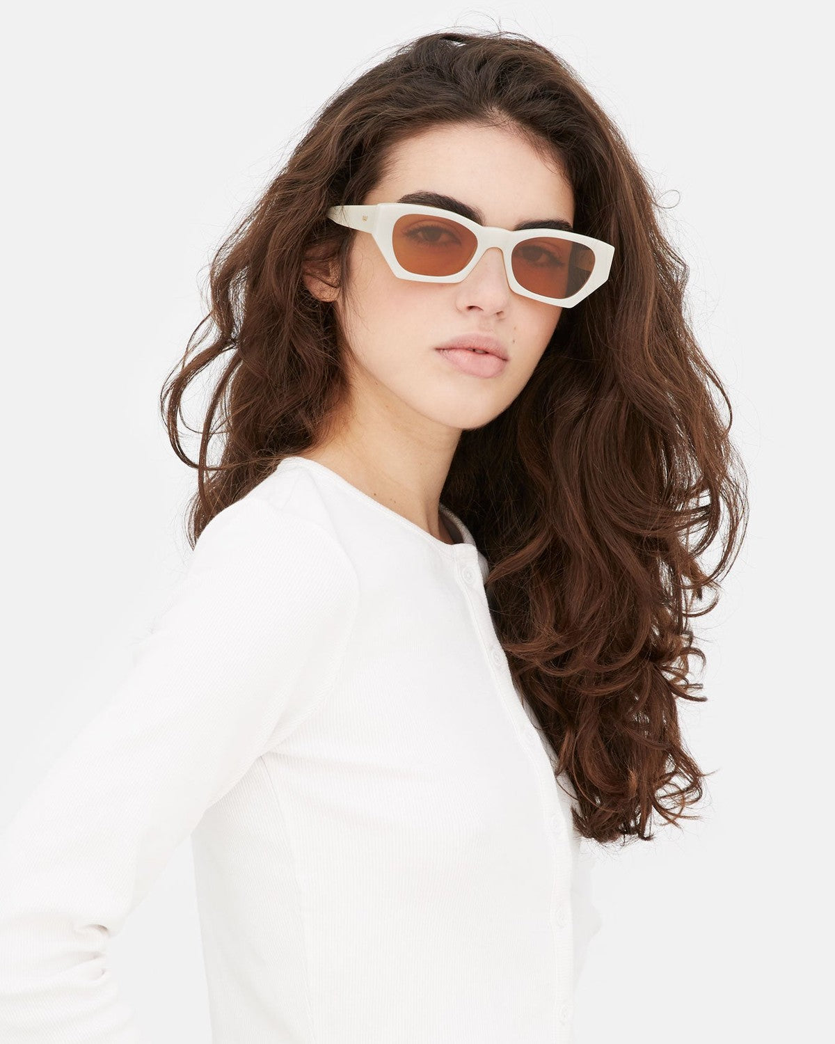 Retrosuperfuture Amata Panna Cream / Brown