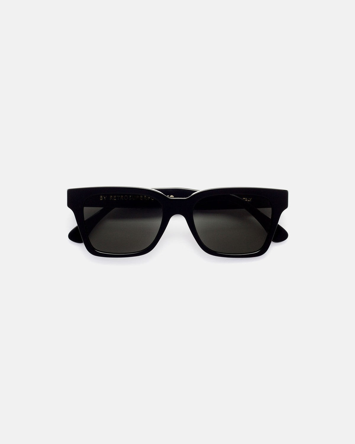 Front view of RETROSUPERFUTURE America Black sunglasses.
