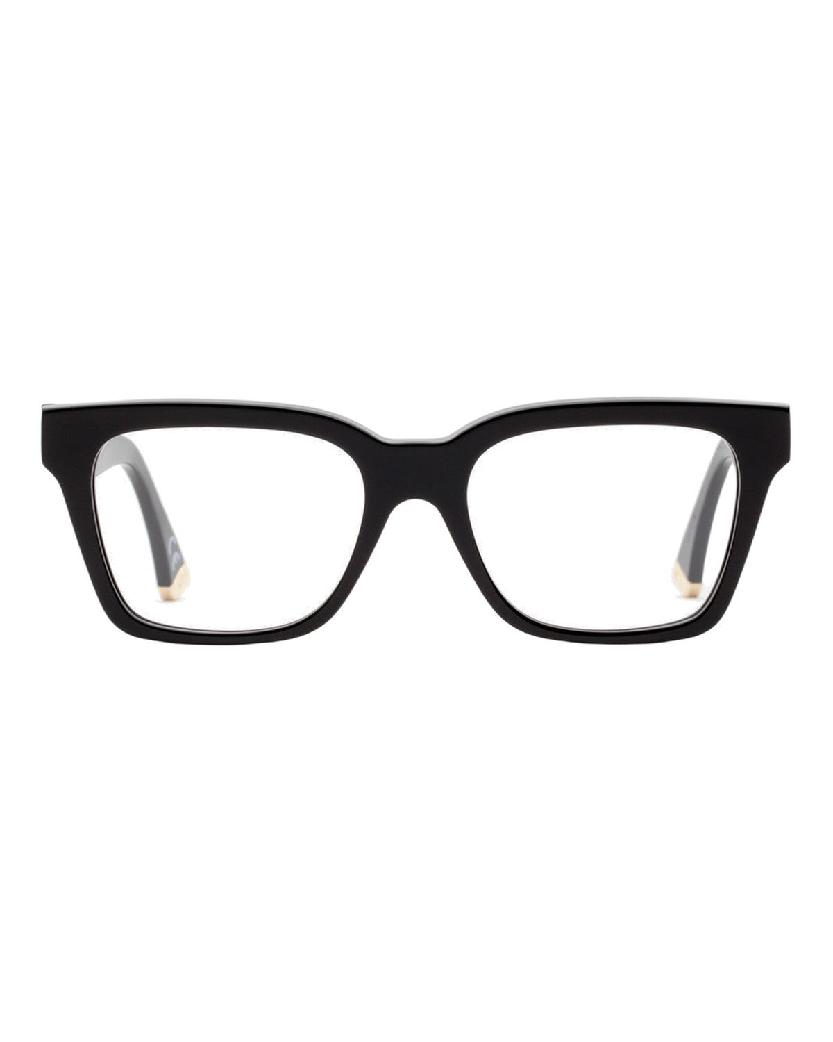 Straight-on front view of RETROSUPERFUTURE America Nero eyeglasses.