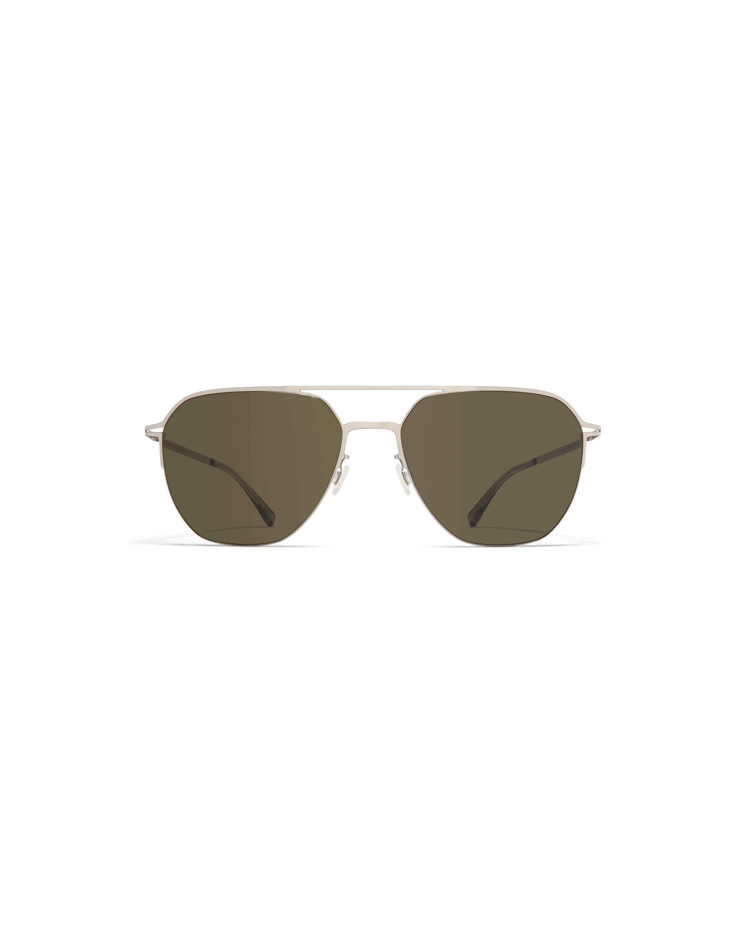 MYKITA AMOS SHINY SILVER Shiny Silver / Raw Green Solid