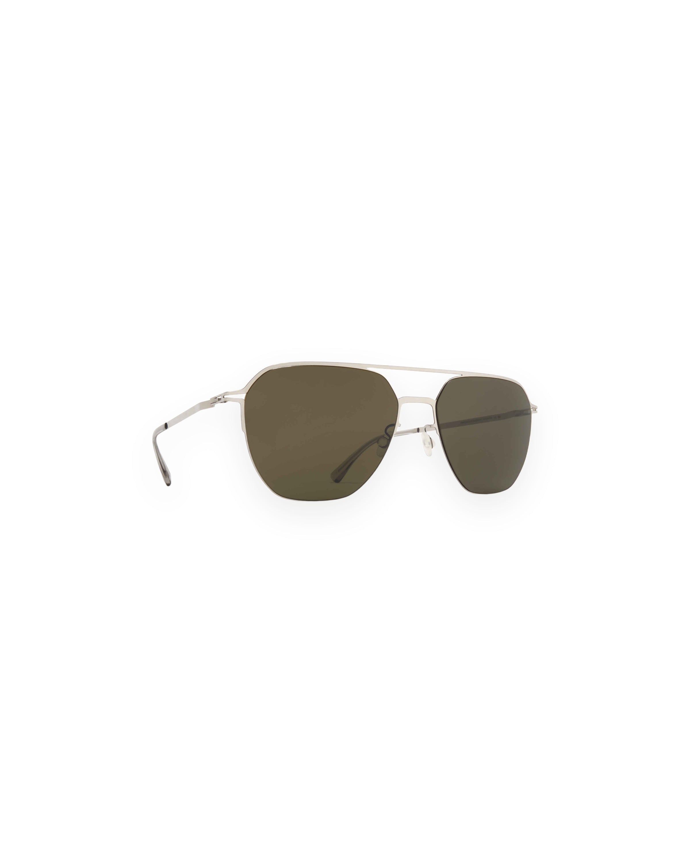 MYKITA AMOS SHINY SILVER Shiny Silver / Raw Green Solid