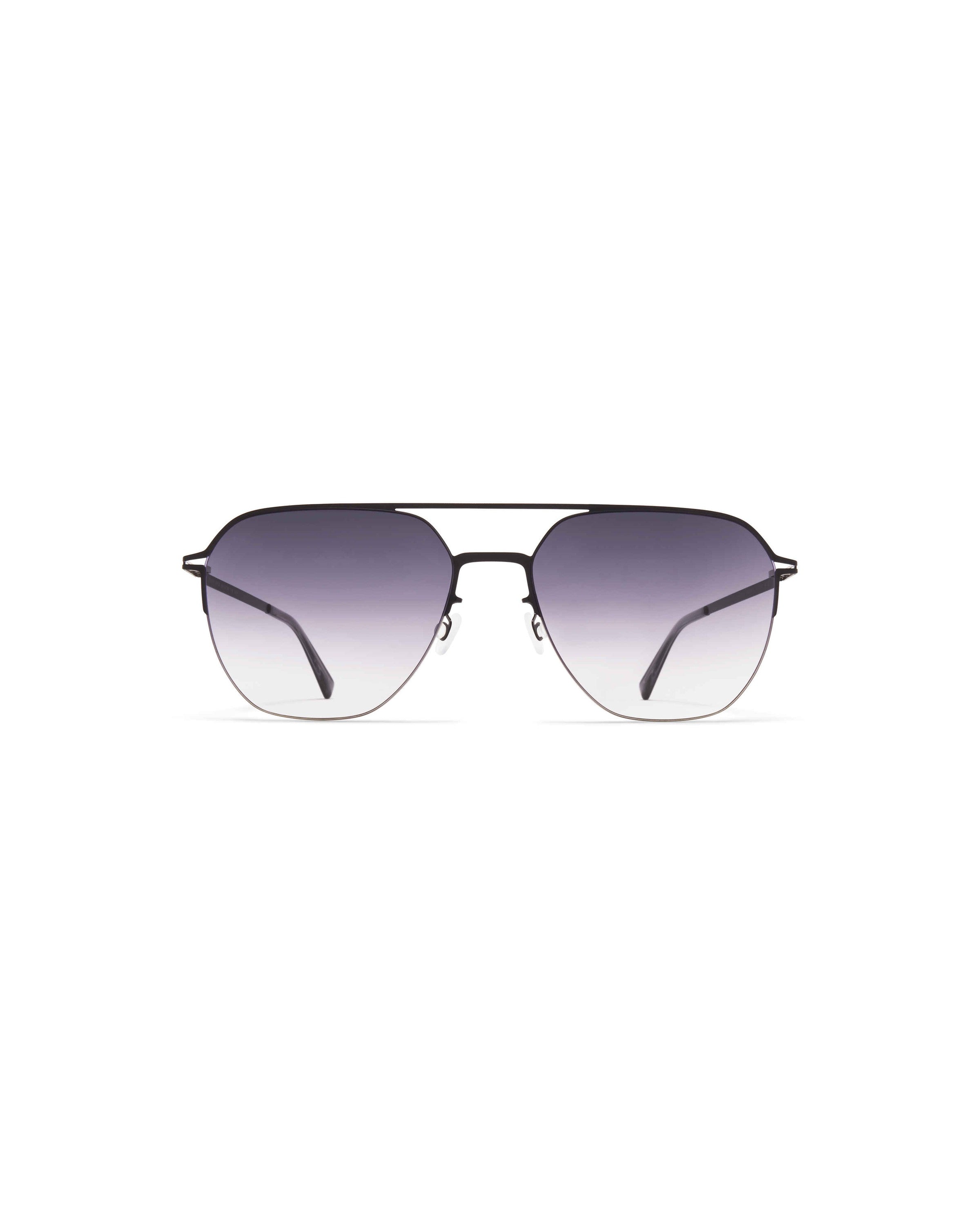 MYKITA AMOS SHINY SILVER/JET BLACK Shiny Silver/Jet Black / Grey Gradient