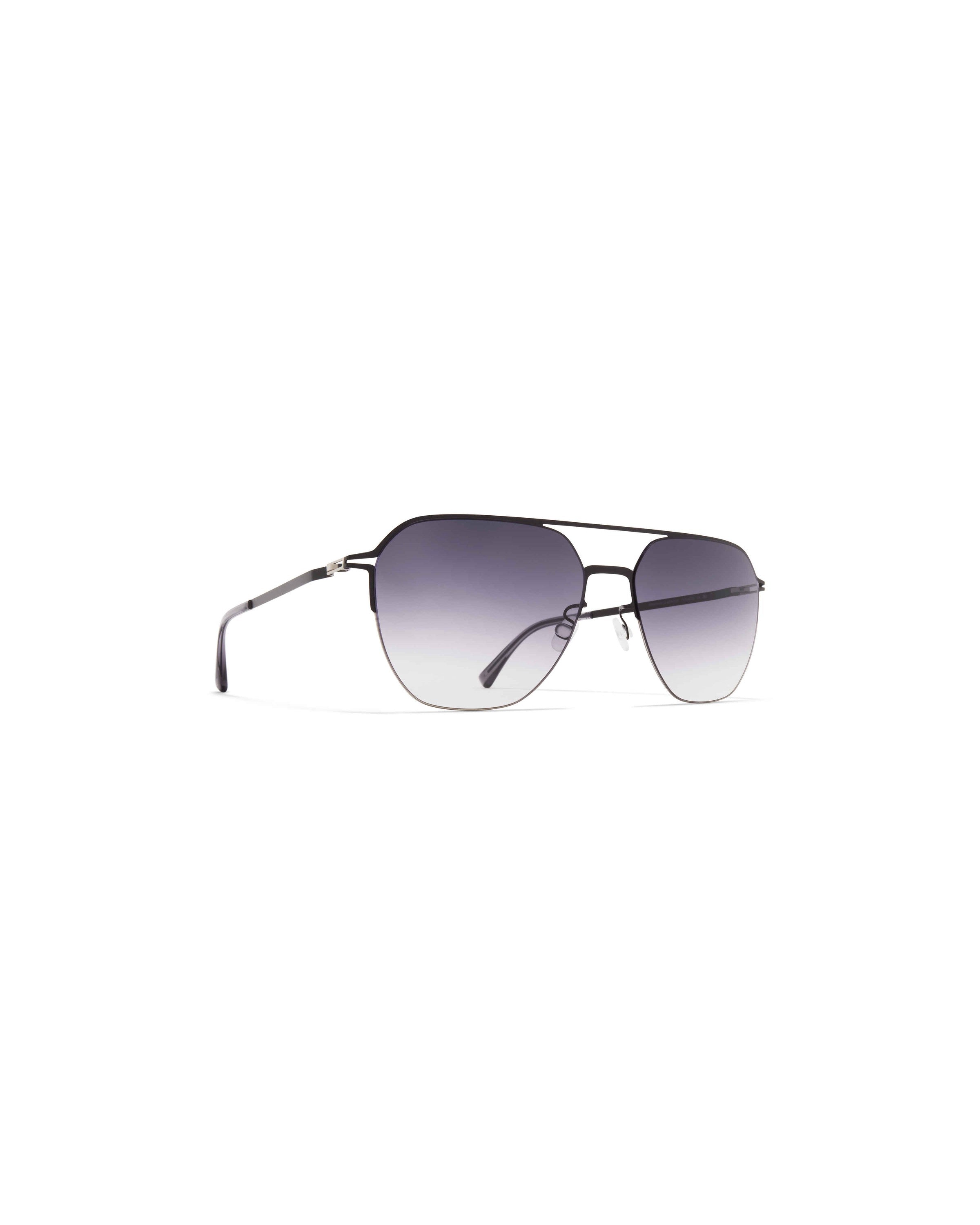 MYKITA AMOS SHINY SILVER/JET BLACK Shiny Silver/Jet Black / Grey Gradient