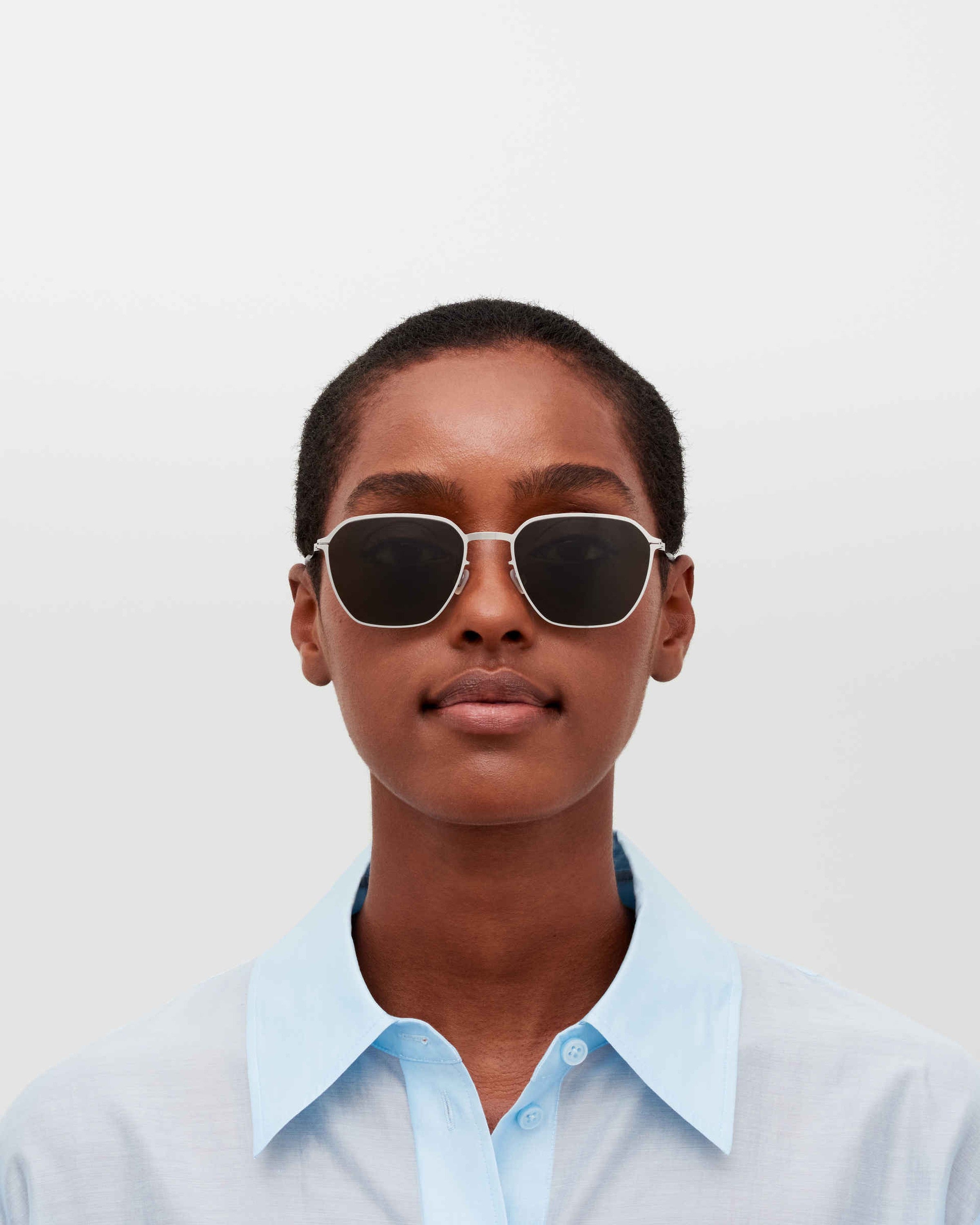 MYKITA ANDERS SHINY SILVER Shiny Silver / Rawgreen Solid