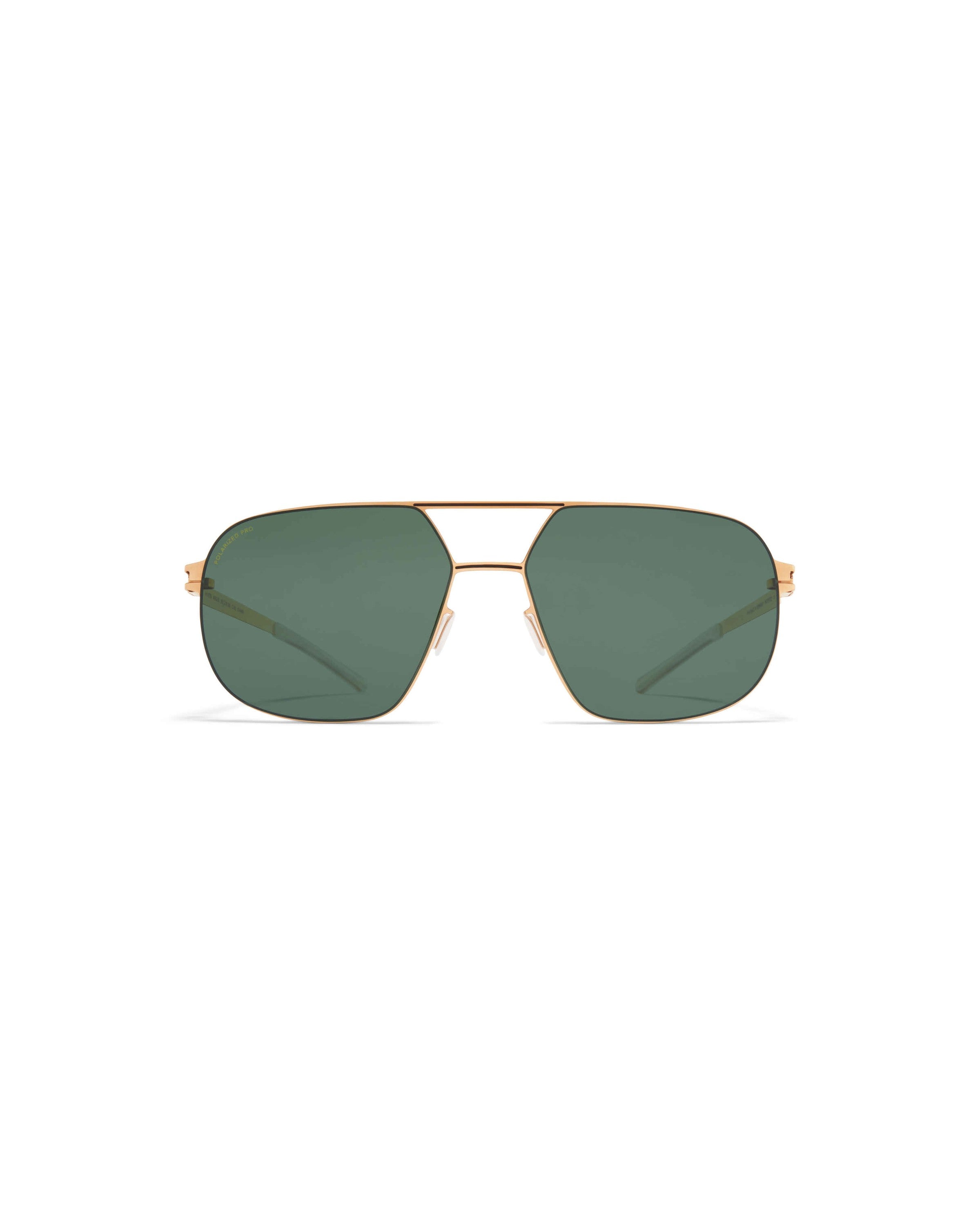 MYKITA ANGUS CHAMPAGNE GOLD/BLACK Champagne Gold/Black / Polarized Pro Green 15