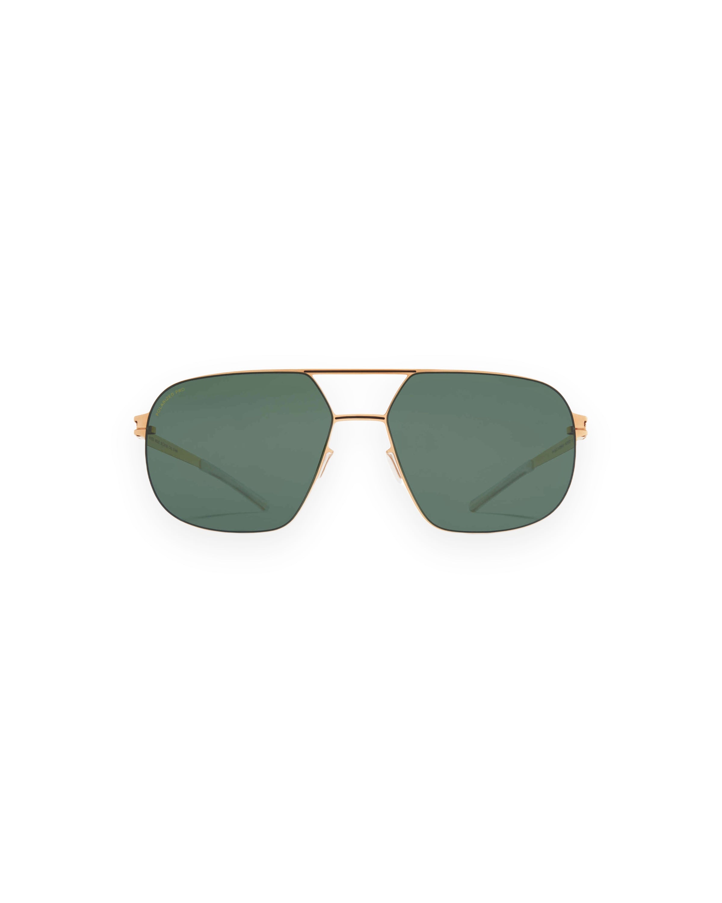MYKITA ANGUS CHAMPAGNE GOLD/BLACK Champagne Gold/Black / Polarized Pro Green 15