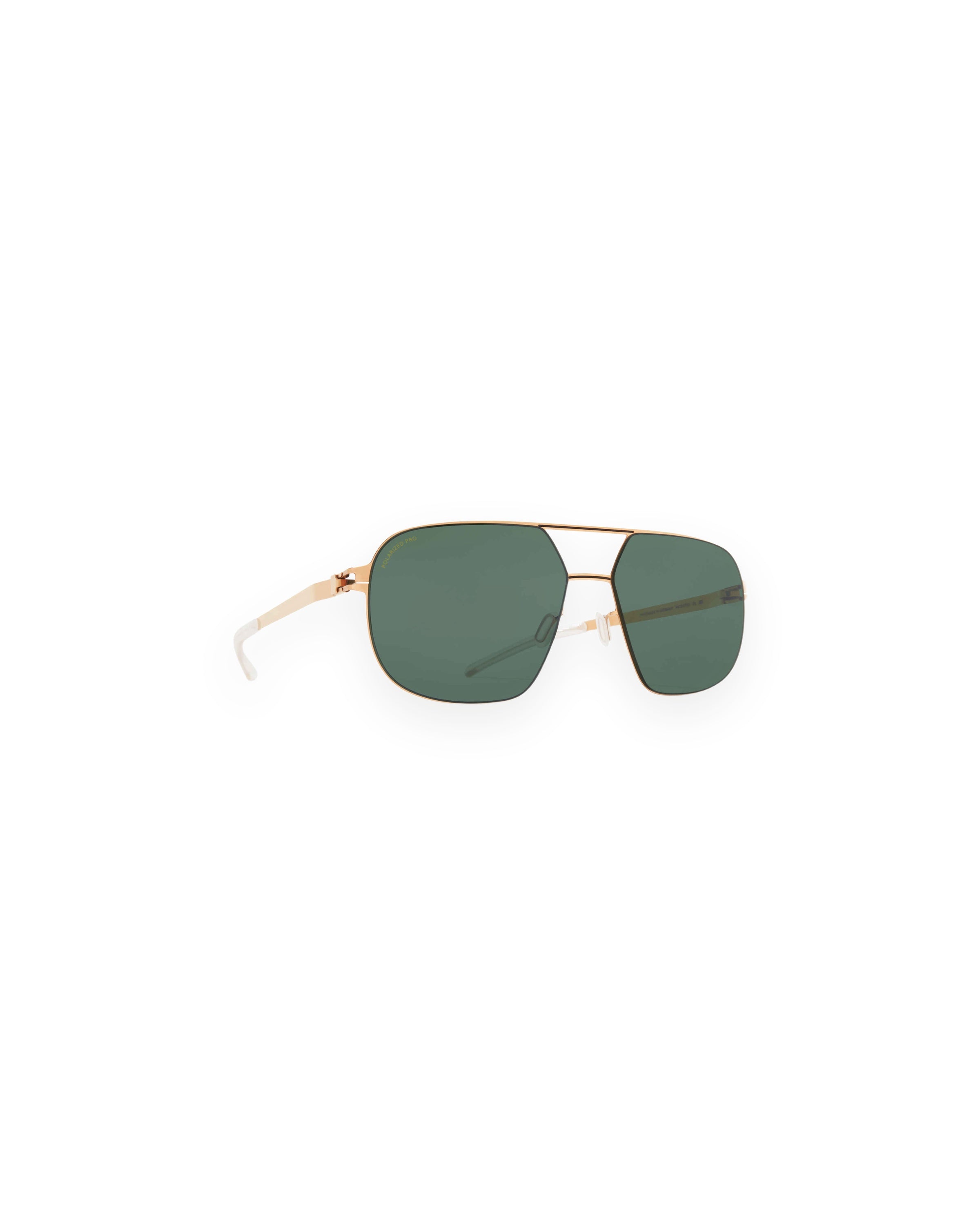 MYKITA ANGUS CHAMPAGNE GOLD/BLACK Champagne Gold/Black / Polarized Pro Green 15