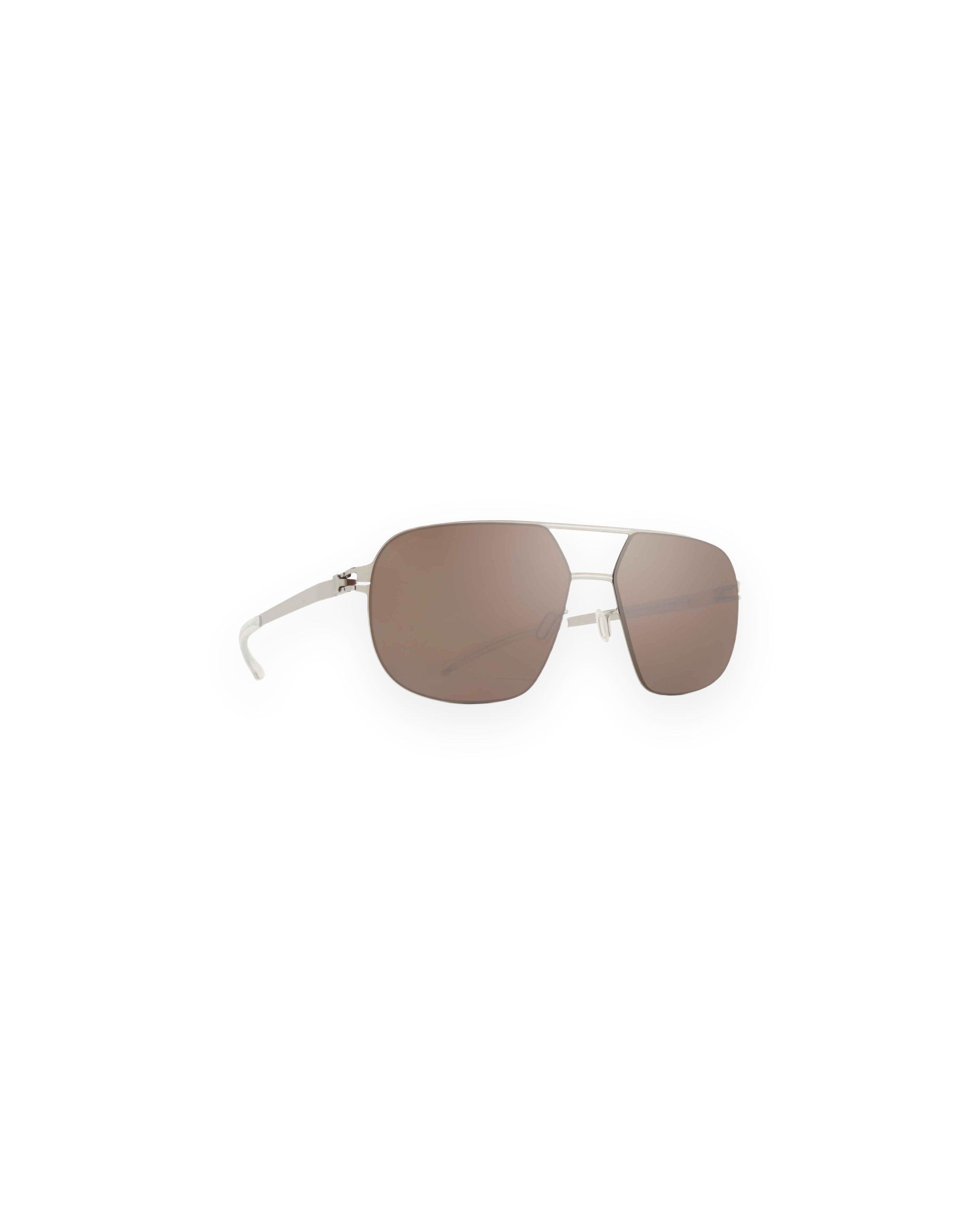 MYKITA ANGUS SILVER/WHITE Silver/White / PolPro Hi-Con BrownSilverFlash