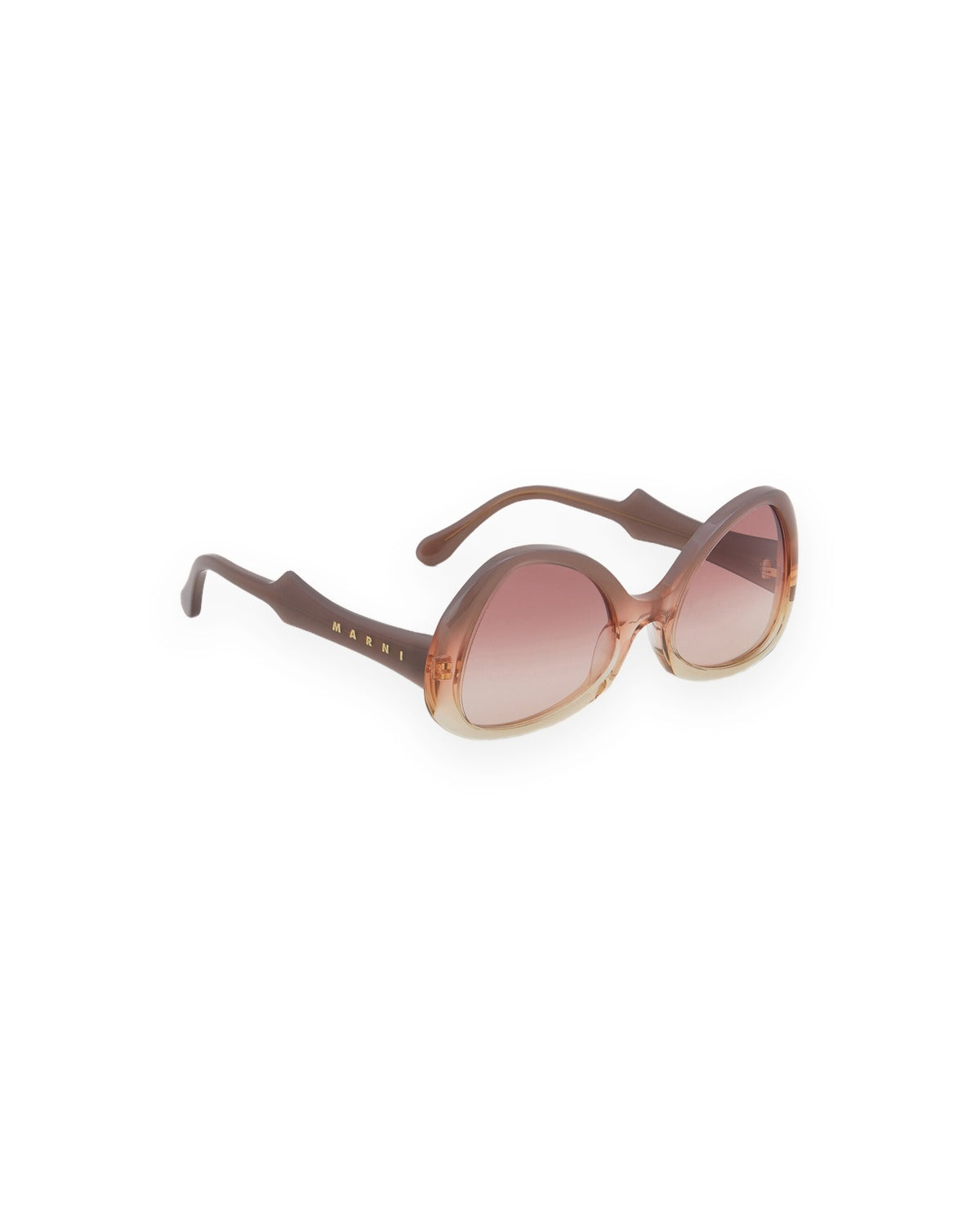 Angle view of MARNI Anu Rosa sunglasses.