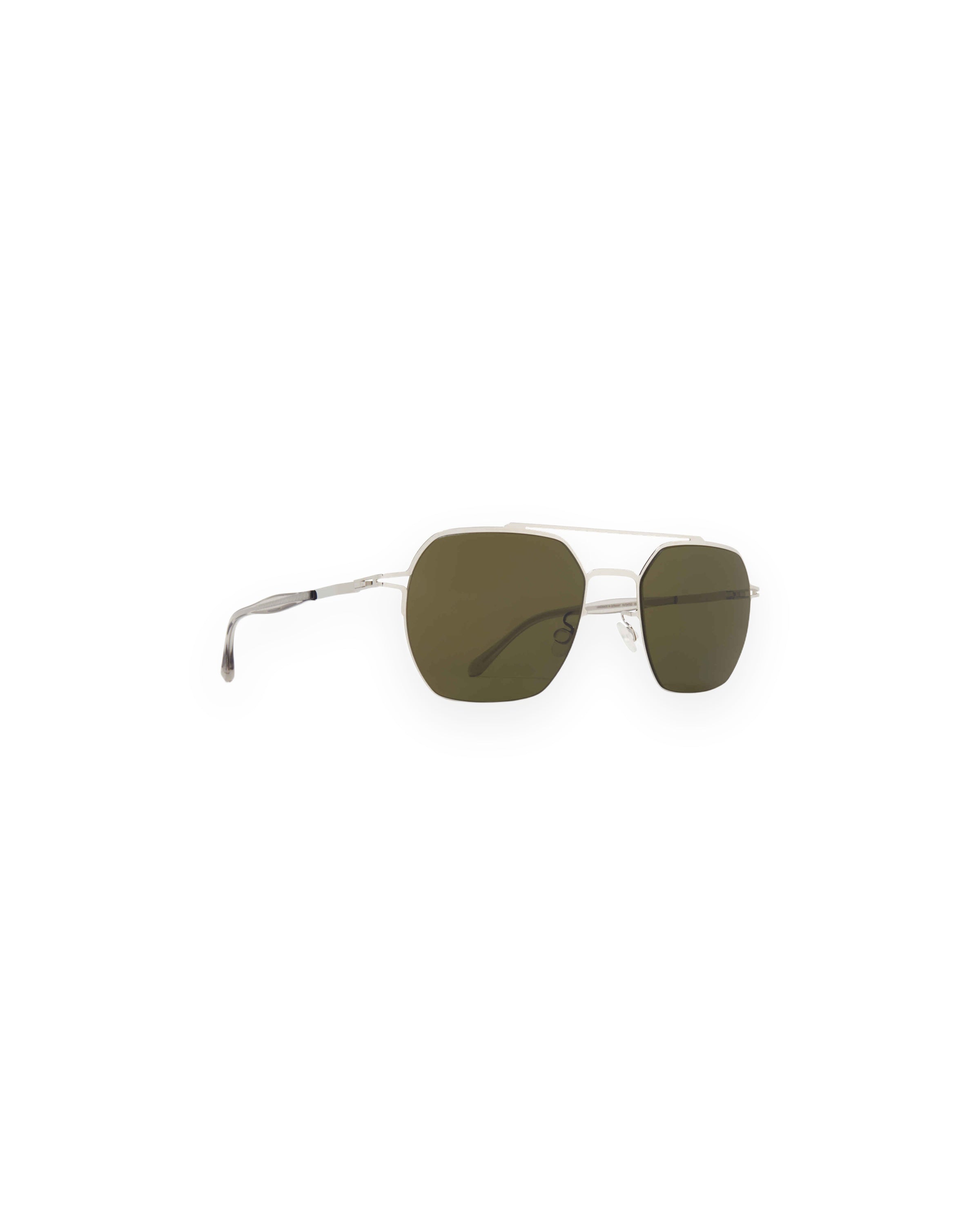 MYKITA ARLO SHINY SILVER Shiny Silver / Raw Green Solid