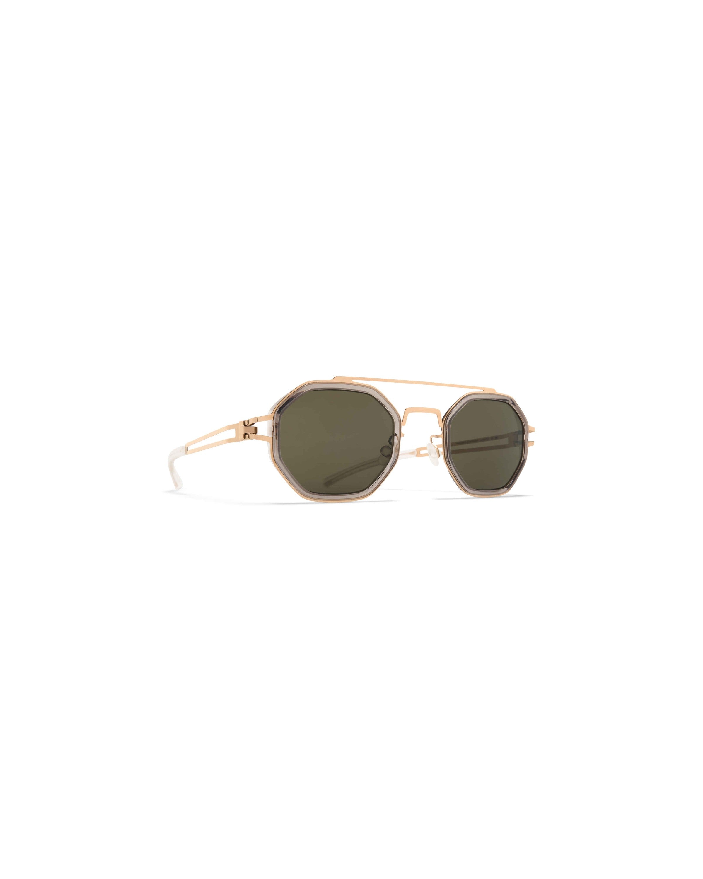 MYKITA ARTURO A83 CHAMPAGNE GOLD/CLEAR ASH Champagne Gold/Clear Ash / Rawgreen Solid