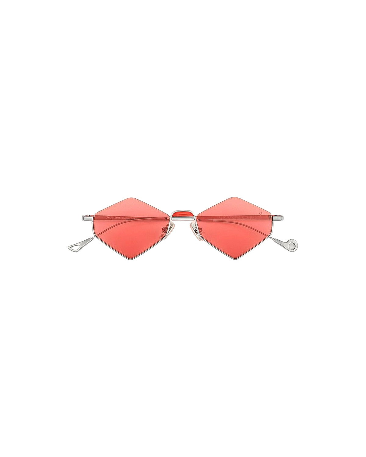 Front view of EYEPETIZER ASAKUSA C.1-66 sunglasses with diamond-shaped lenses.