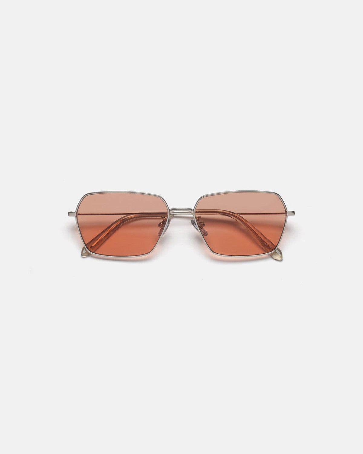 Front view of RETROSUPERFUTURE Balarm Nebbia Rosa sunglasses.
