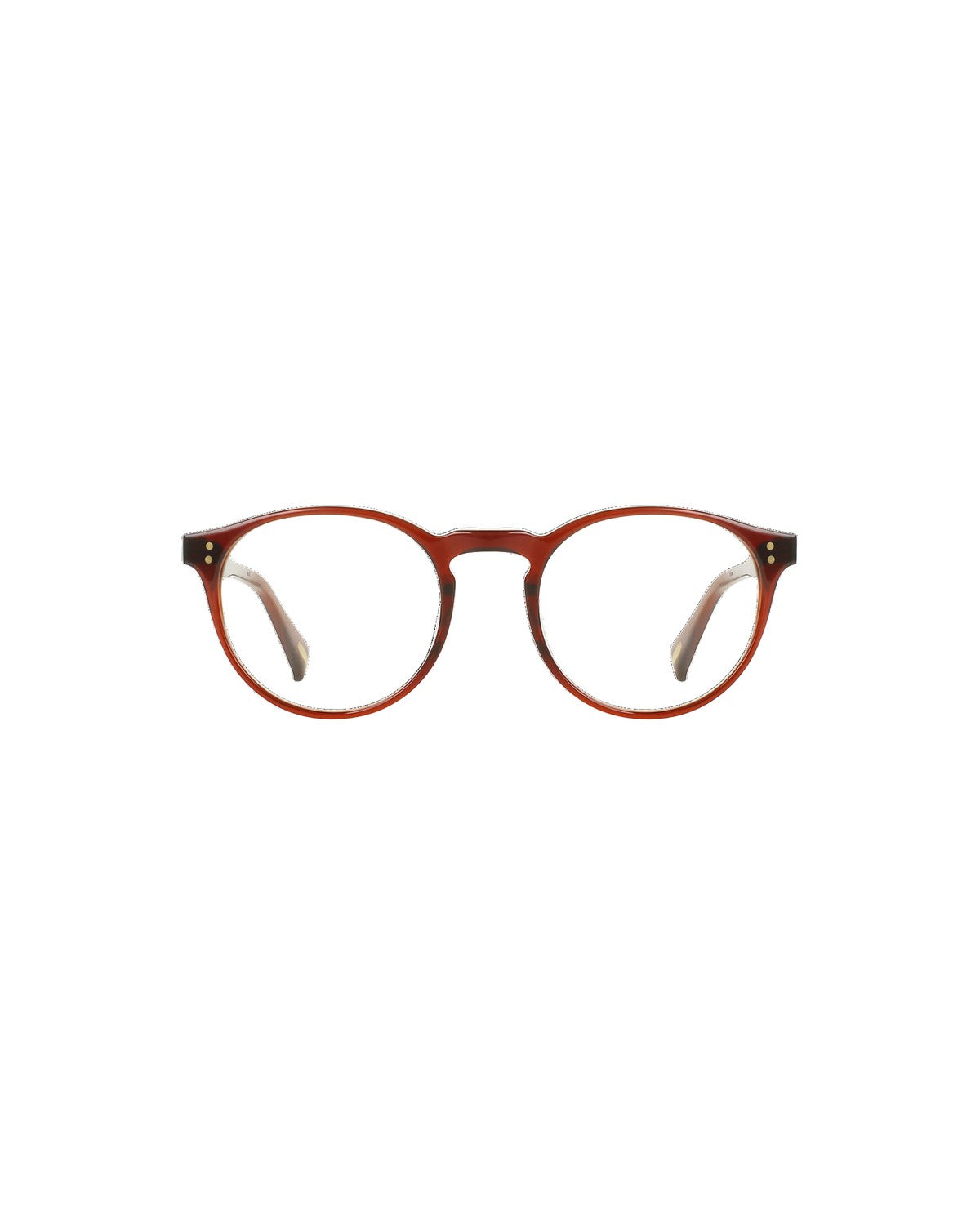 Front view of RAEN Beal 50 Cask Clear eyeglasses.