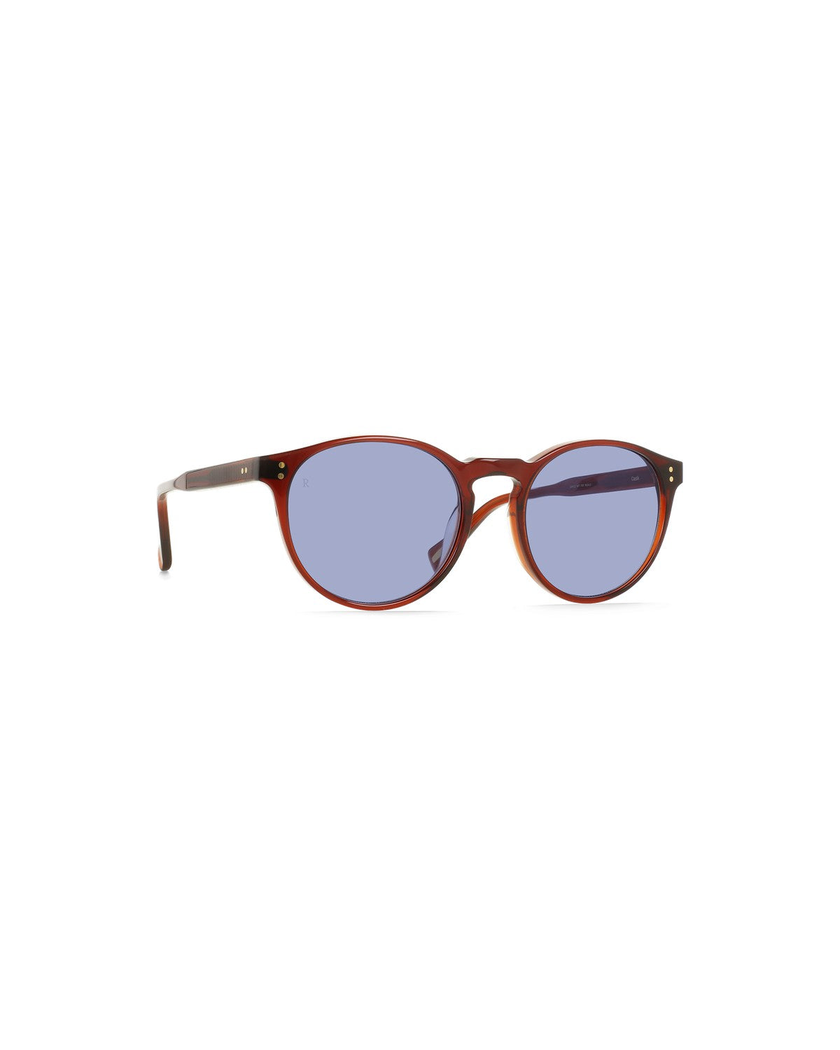 Angled view of RAEN Beal Sun 52 Cask Lavender sunglasses.